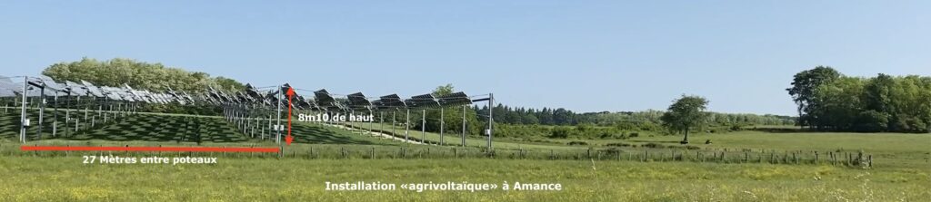 Projet pilote agrivoltaïque à Amance par TSE
